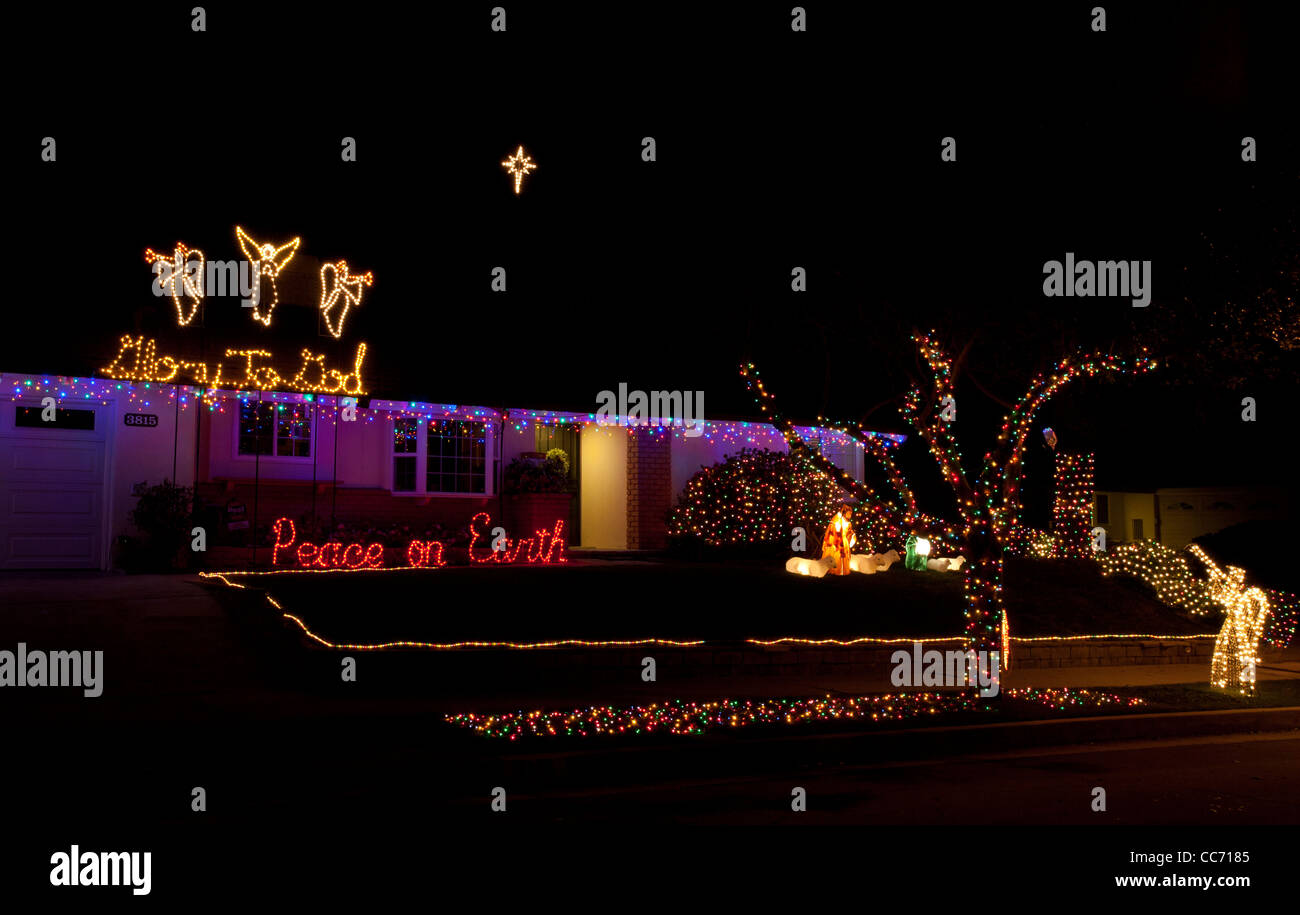 Religiosi decorazioni di Natale Foto Stock