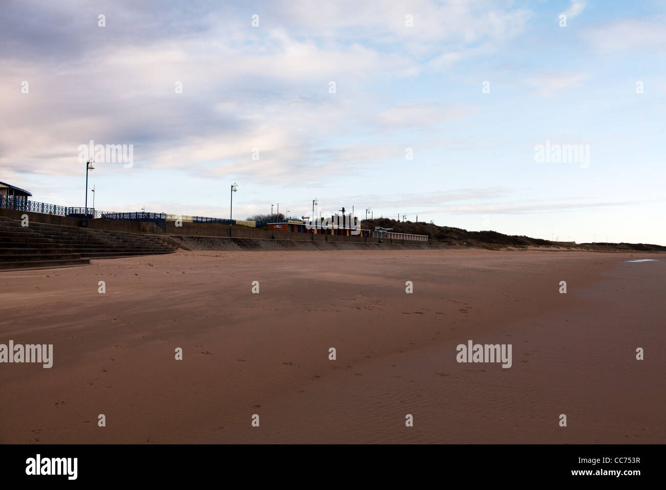 Costa est, Mablethorpe, Lincolnshire beach capanne per la modifica in e utilizzo nei mesi estivi Foto Stock