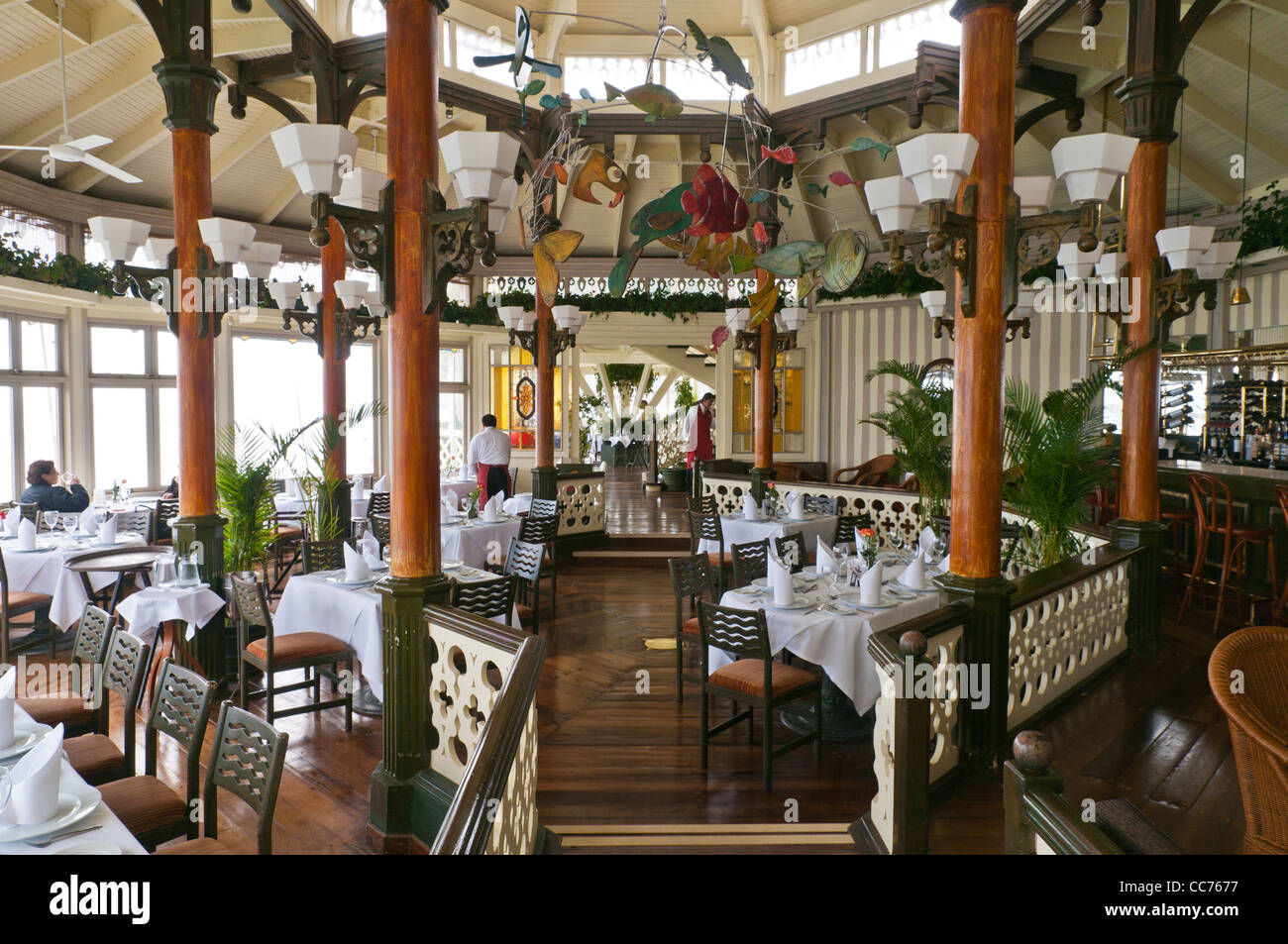 Lima. Il Perù. Interno del ristorante La Rosa Nautica nel quartiere di  Miraflores, la città Foto stock - Alamy