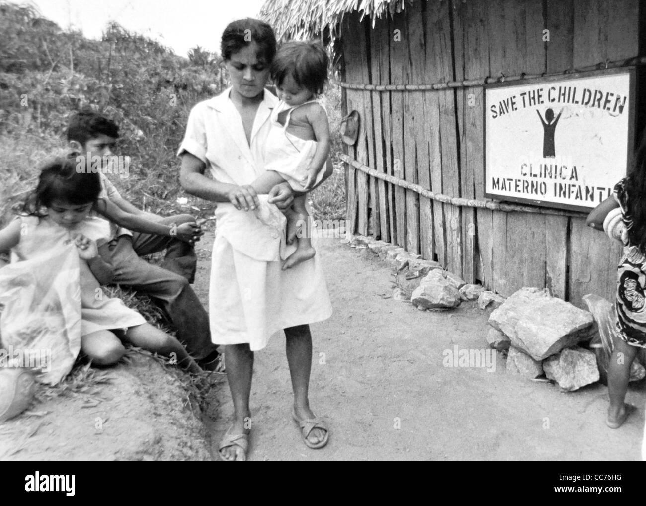 A salvare i bambini rural la madre e il bambino clinic in Honduras. America centrale Foto Stock