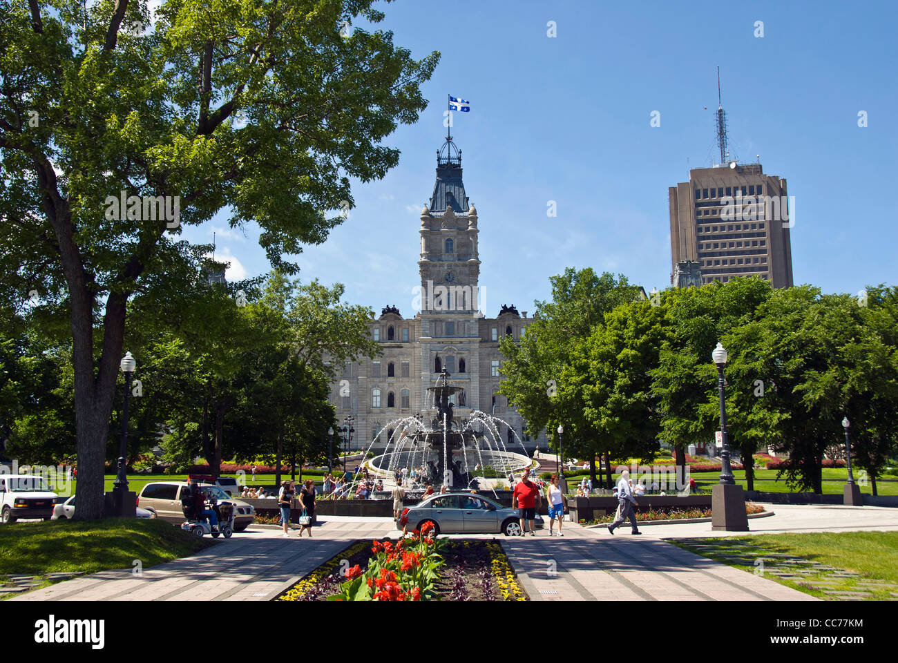 Il palazzo del parlamento o Hôtel du parlement, il più importante sito storico nella città di Québec, Canada Foto Stock