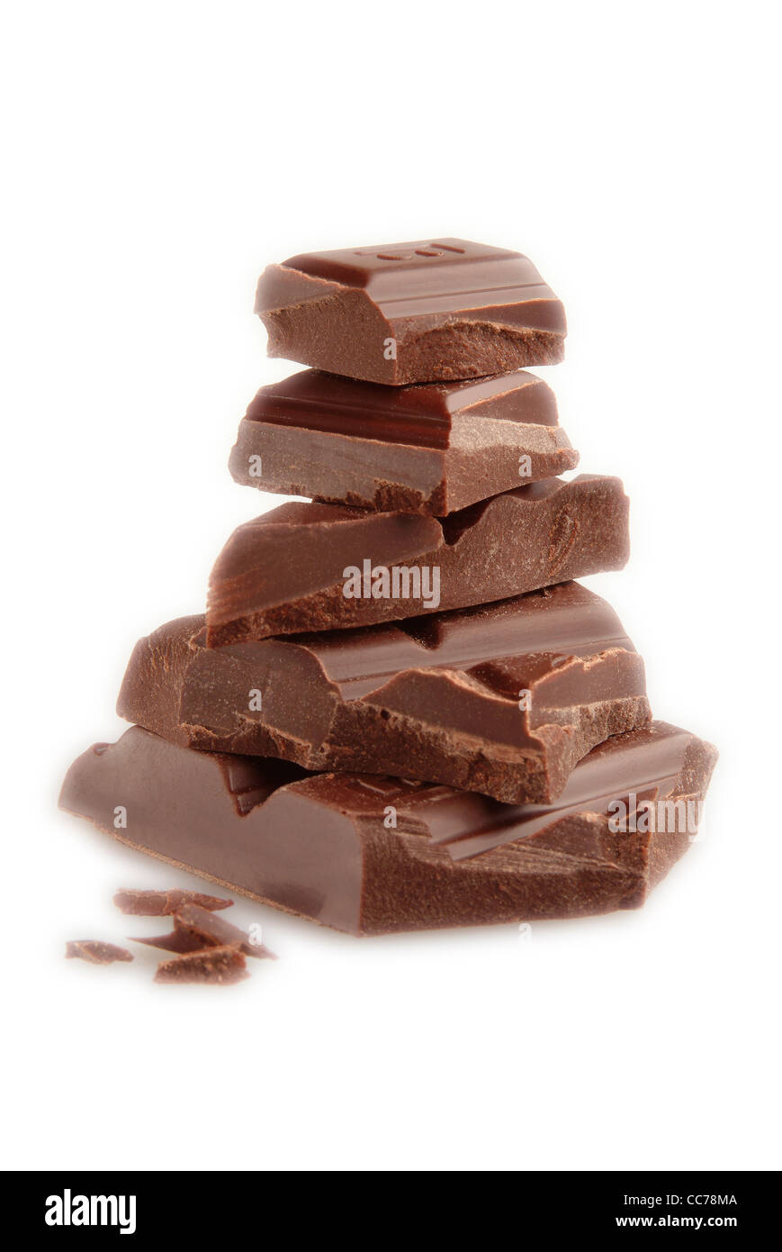Stack di cioccolato Foto Stock
