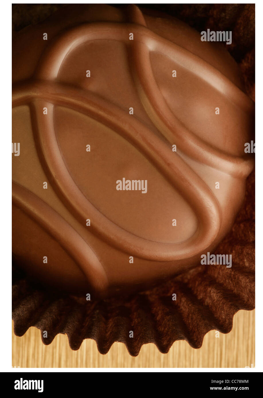 Tartufo al cioccolato di close-up Foto Stock