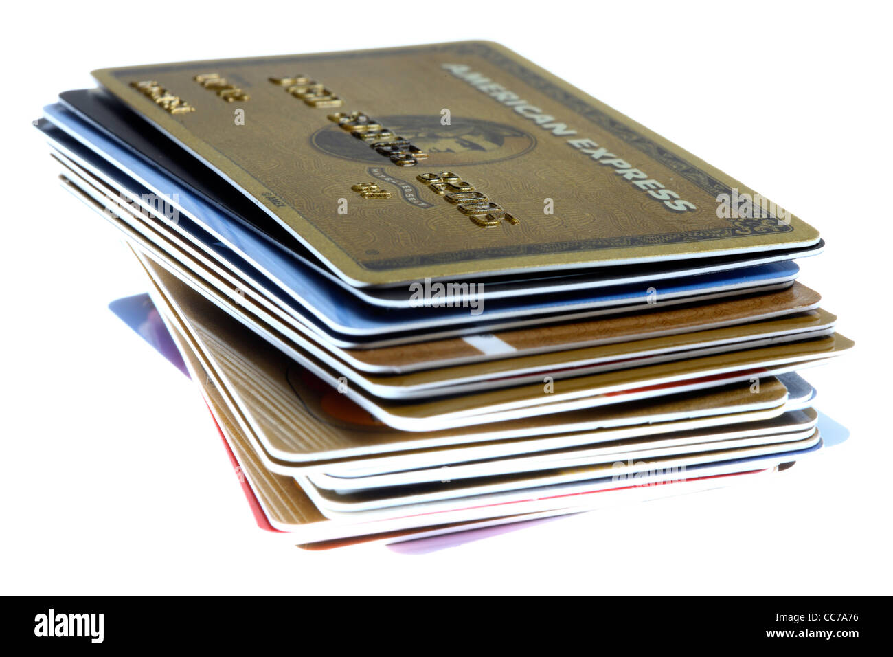 Diverse carte di credito. Foto Stock