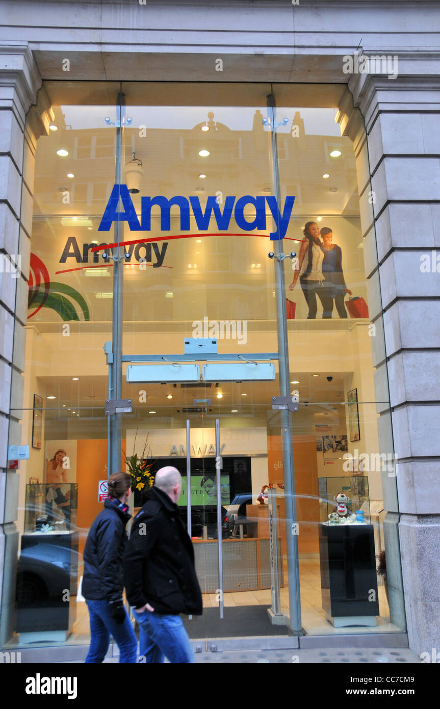 Amway vendita diretta dal produttore azienda di network marketing prodotti Salute Bellezza Foto Stock