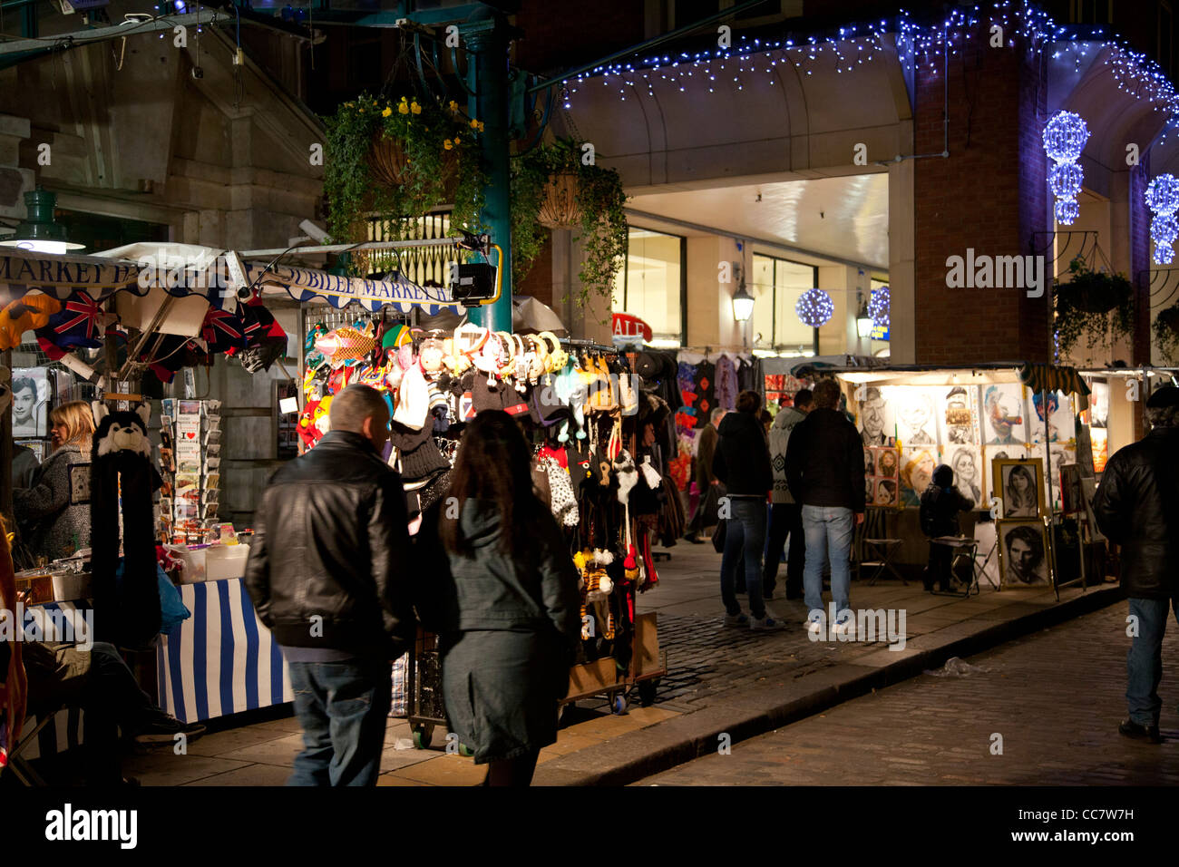 Giubileo nel mercato di Covent Garden a Xmas - London REGNO UNITO Foto Stock