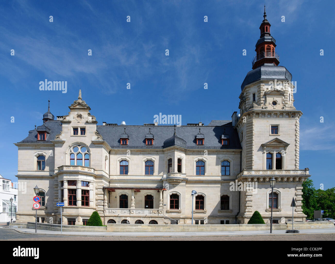 Casa di tenute, il congresso e il centro culturale, Merseburg, Sassonia-Anhalt, Germania, Europa Foto Stock