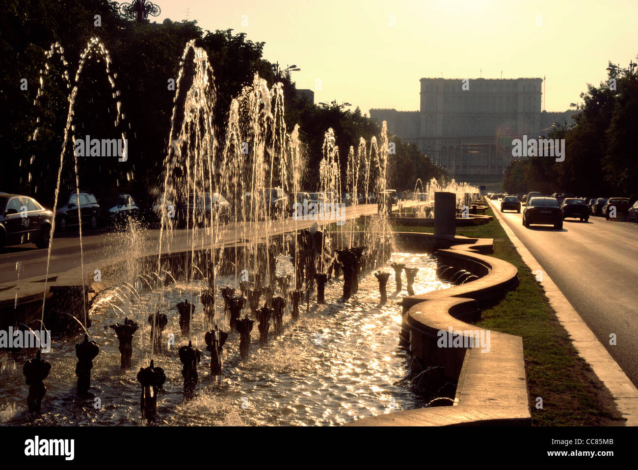 Palazzo del Parlamento, Bucarest, Romania Foto Stock