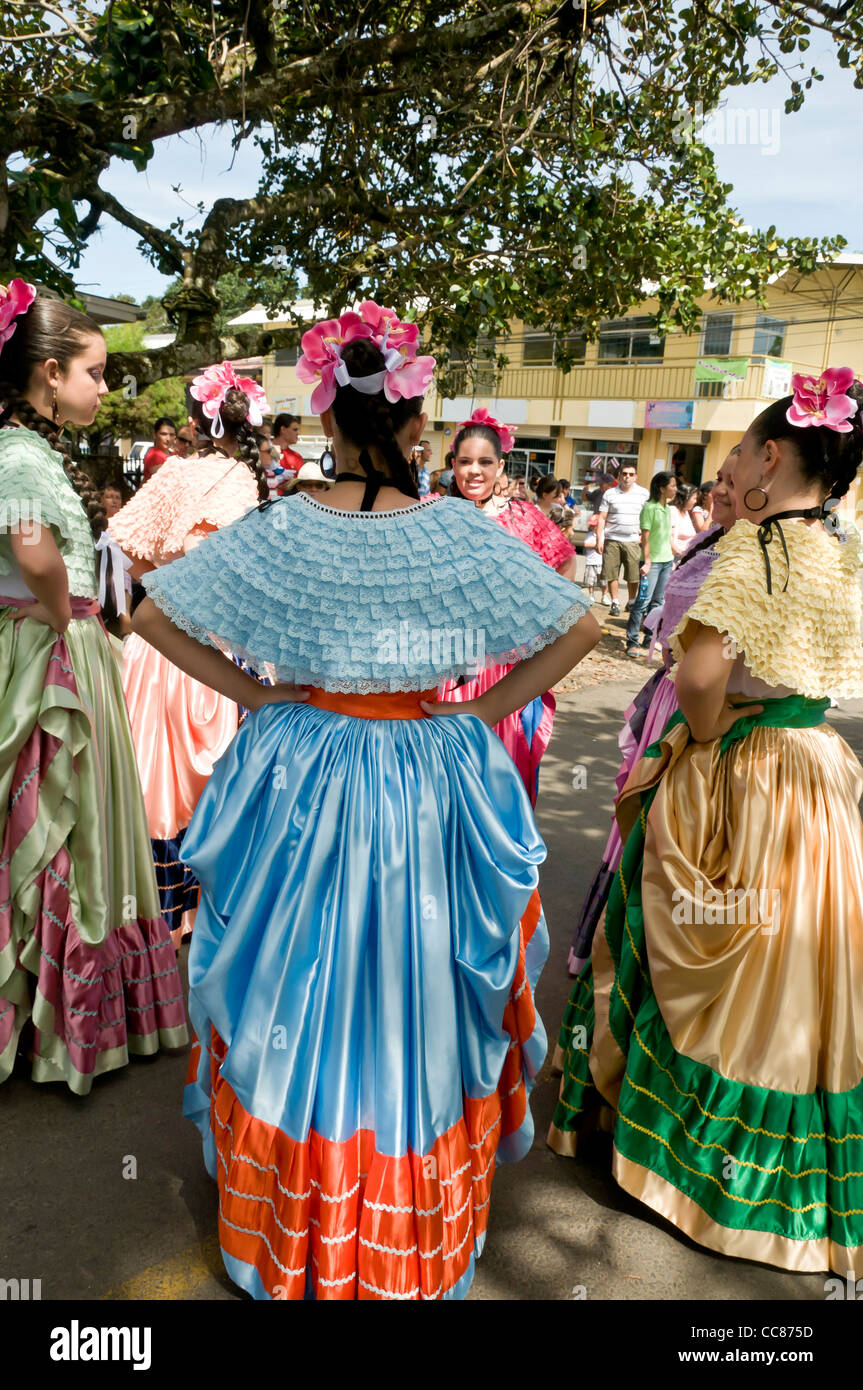 Danza tradizionale di Costa Rica Foto Stock
