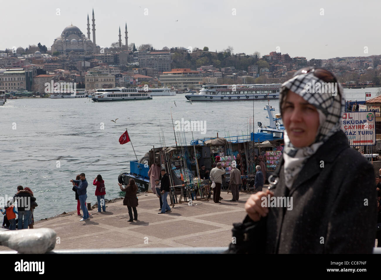 Ponte di Istanbul, Turchia. Foto Stock