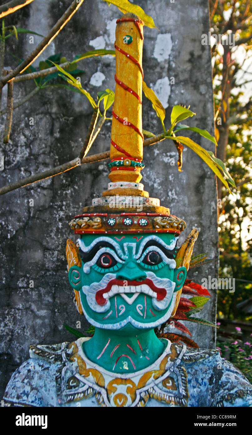 Statua di Wat Phra That Mae Yen, Pai. Della Thailandia Foto Stock
