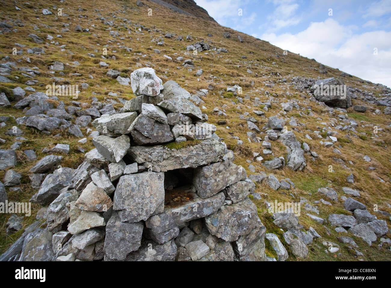 Il santuario di Maumina, in Twelve Bens montagne, Connemara, nella contea di Galway, Irlanda. Foto Stock