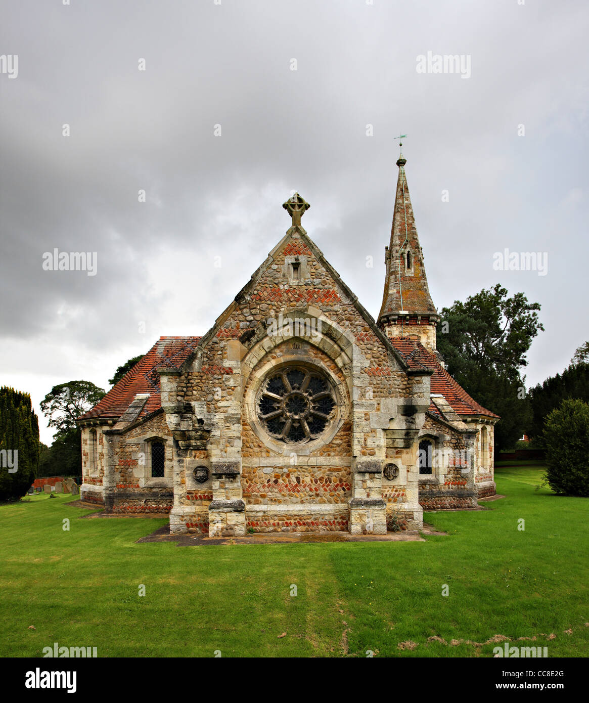 Chiesa di Santo Stefano, Aldwark, Yorkshire North Riding da E B DI AGNELLO Foto Stock