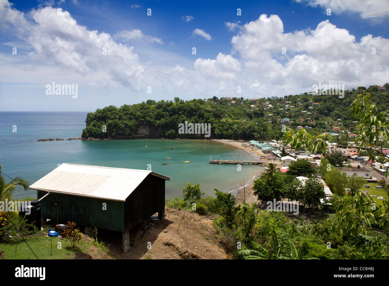 La bellissima isola di Saint Lucia Foto Stock
