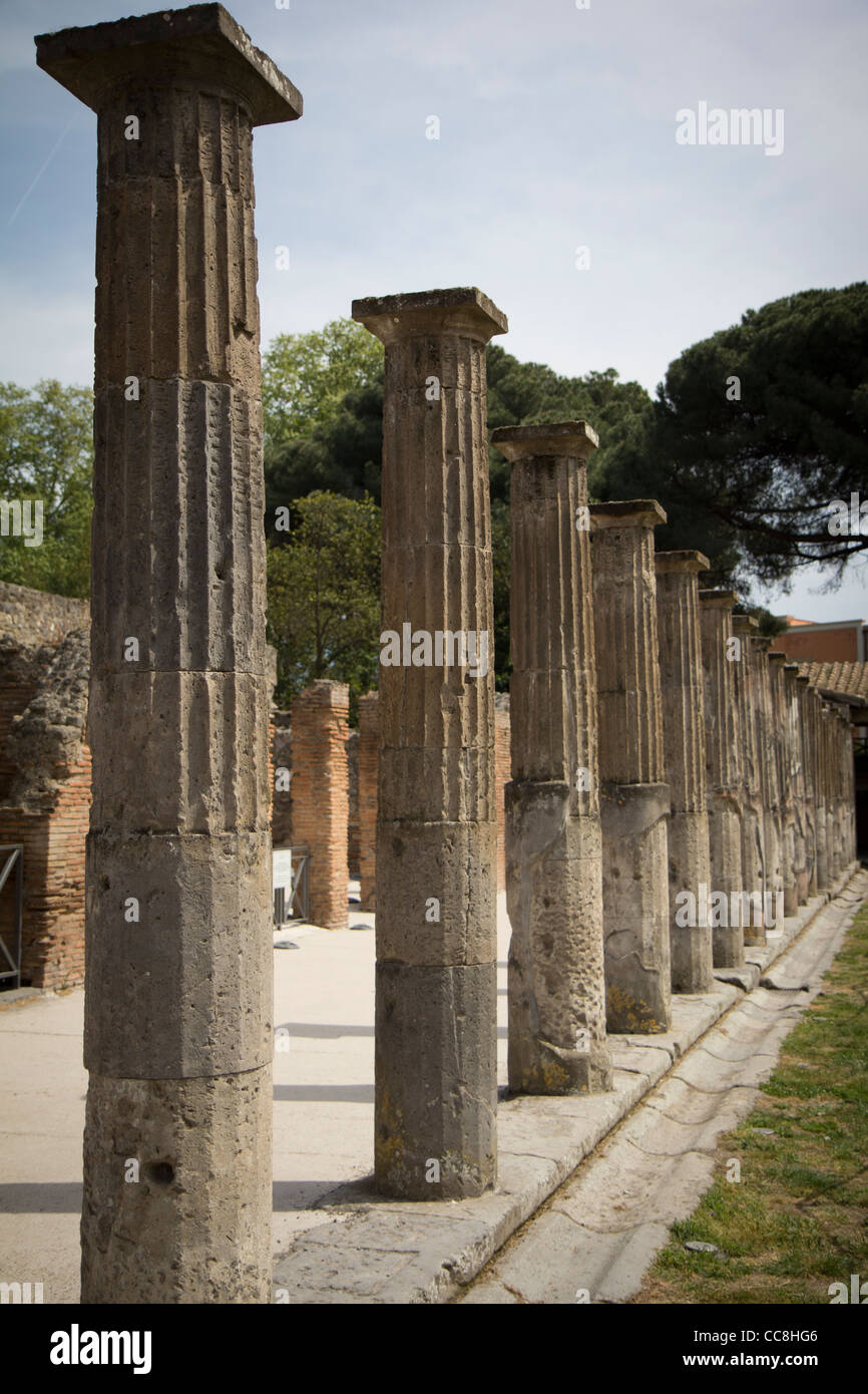 Le antiche città di Pompei Foto Stock