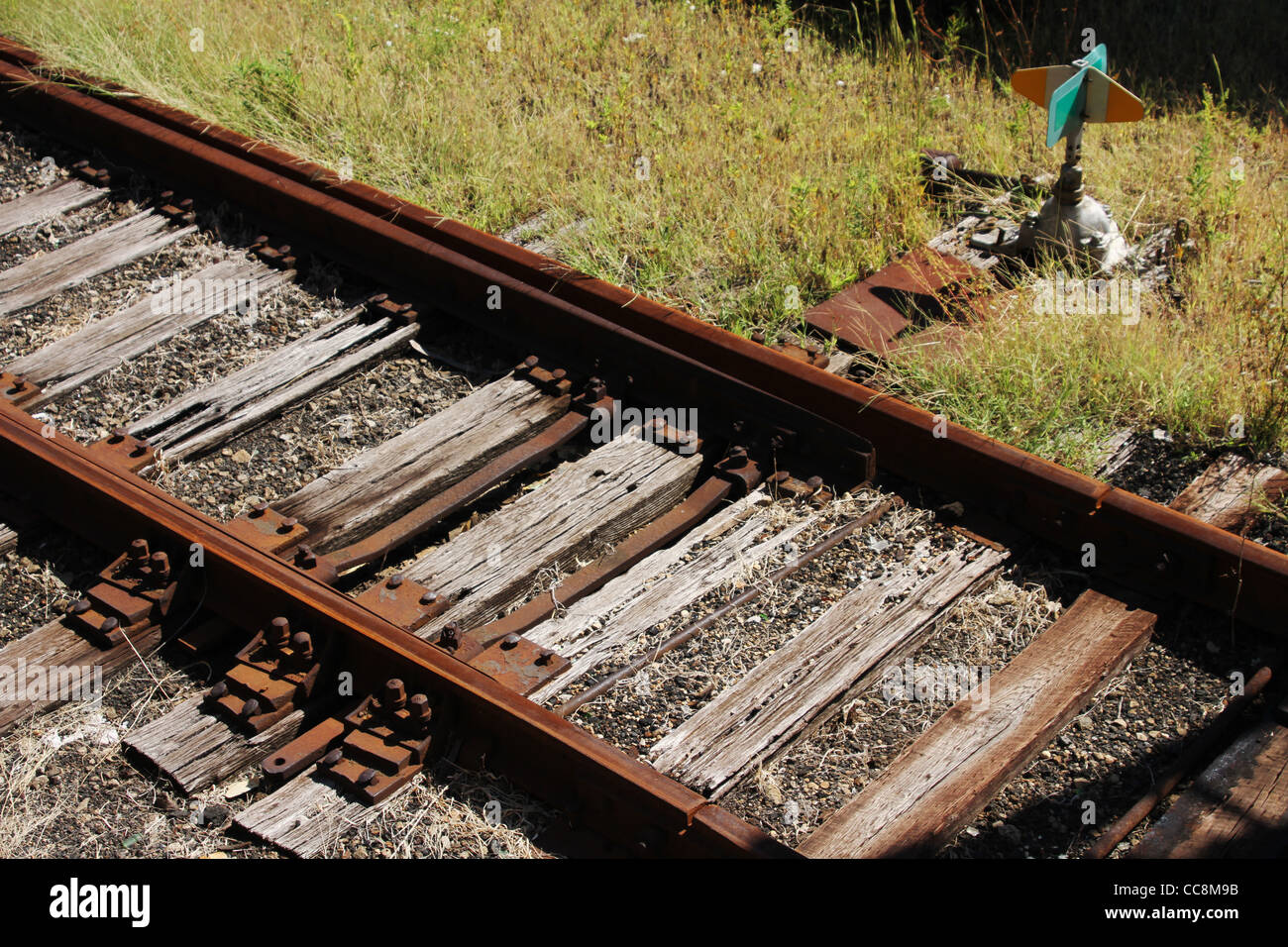 Scambio ferroviario. Meccanismo per stabilire quale gruppo di traccia su  cui un treno verranno eseguiti Foto stock - Alamy