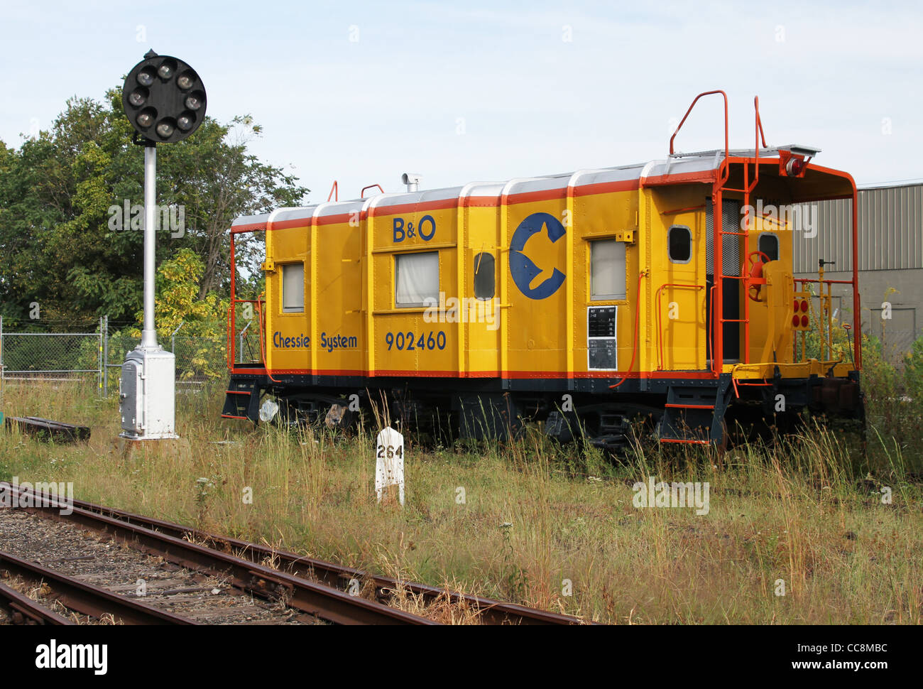 Baltimora e Ohio Railroad 2460 Caboose. Foto Stock