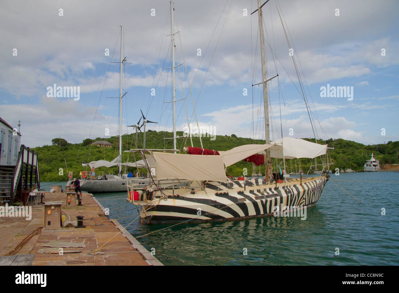 Nelson's Historic Dockyard, English Harbour, Antigua, W.I Foto Stock