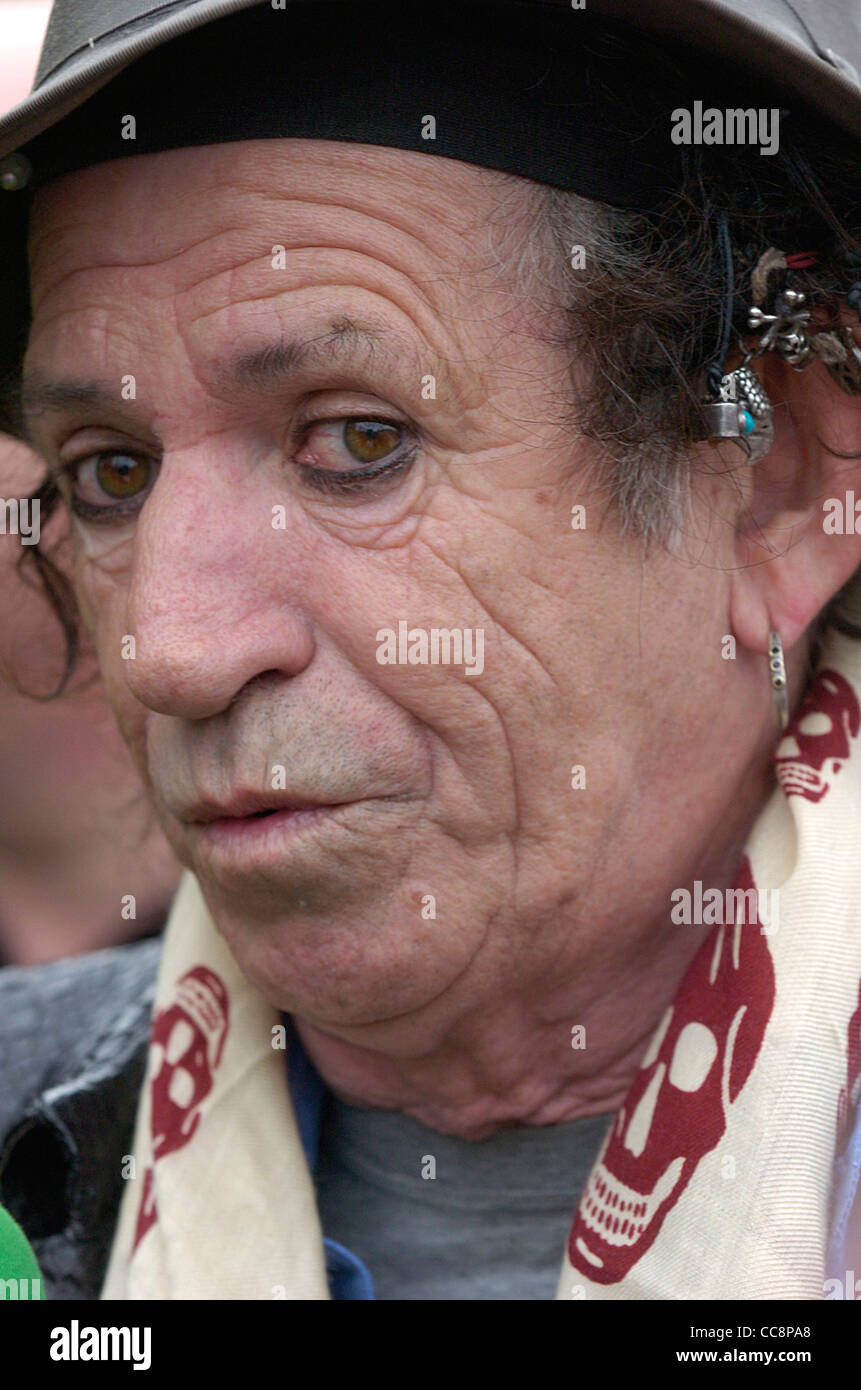 27 ottobre 2007: Keith Richards membro fondatore del British rock band Rolling Stones Foto Stock