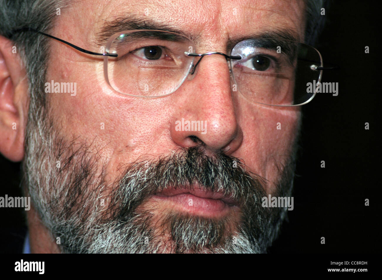 Gerry Adams Sinn Fein presidente e membro del parlamento irlandese. Foto Stock