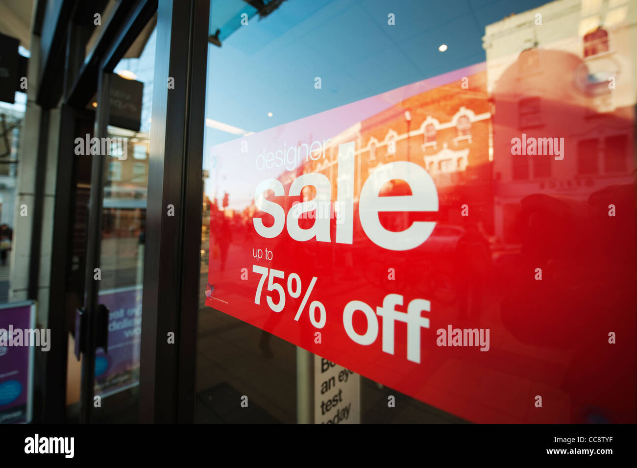 Il British High Street. Gennaio vendita Foto Stock