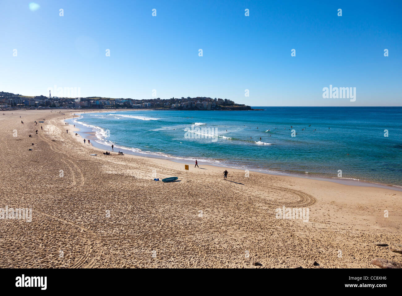 La spiaggia di Bondi Sydney in inverno Foto Stock