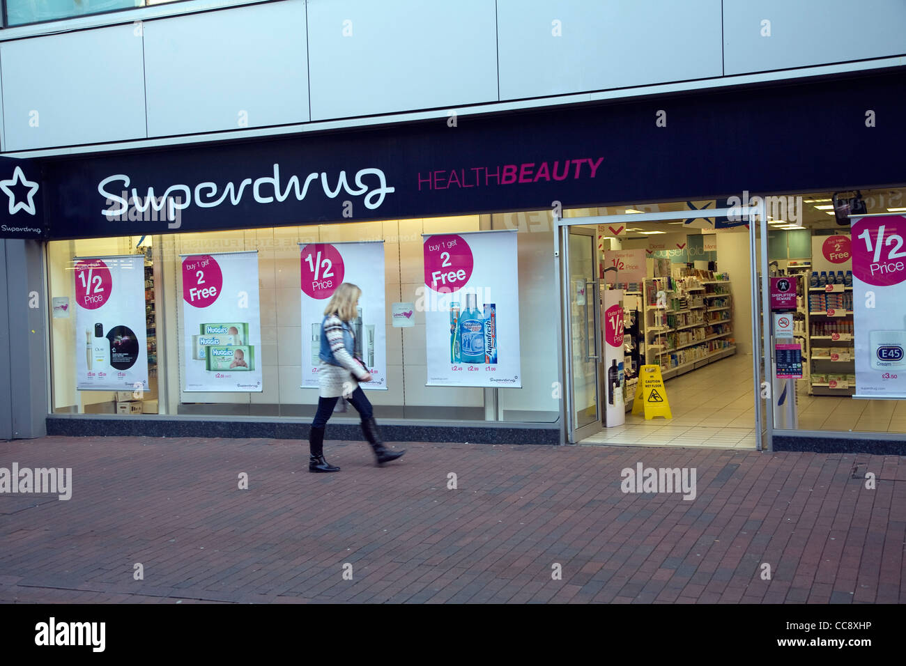 Superdrug shop store Ipswich Foto Stock