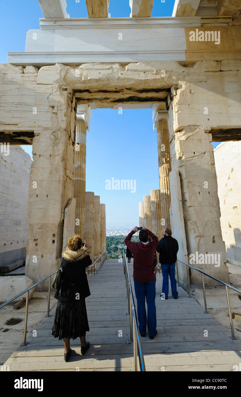 Acropoli di Atene, Grecia, Europa Foto Stock