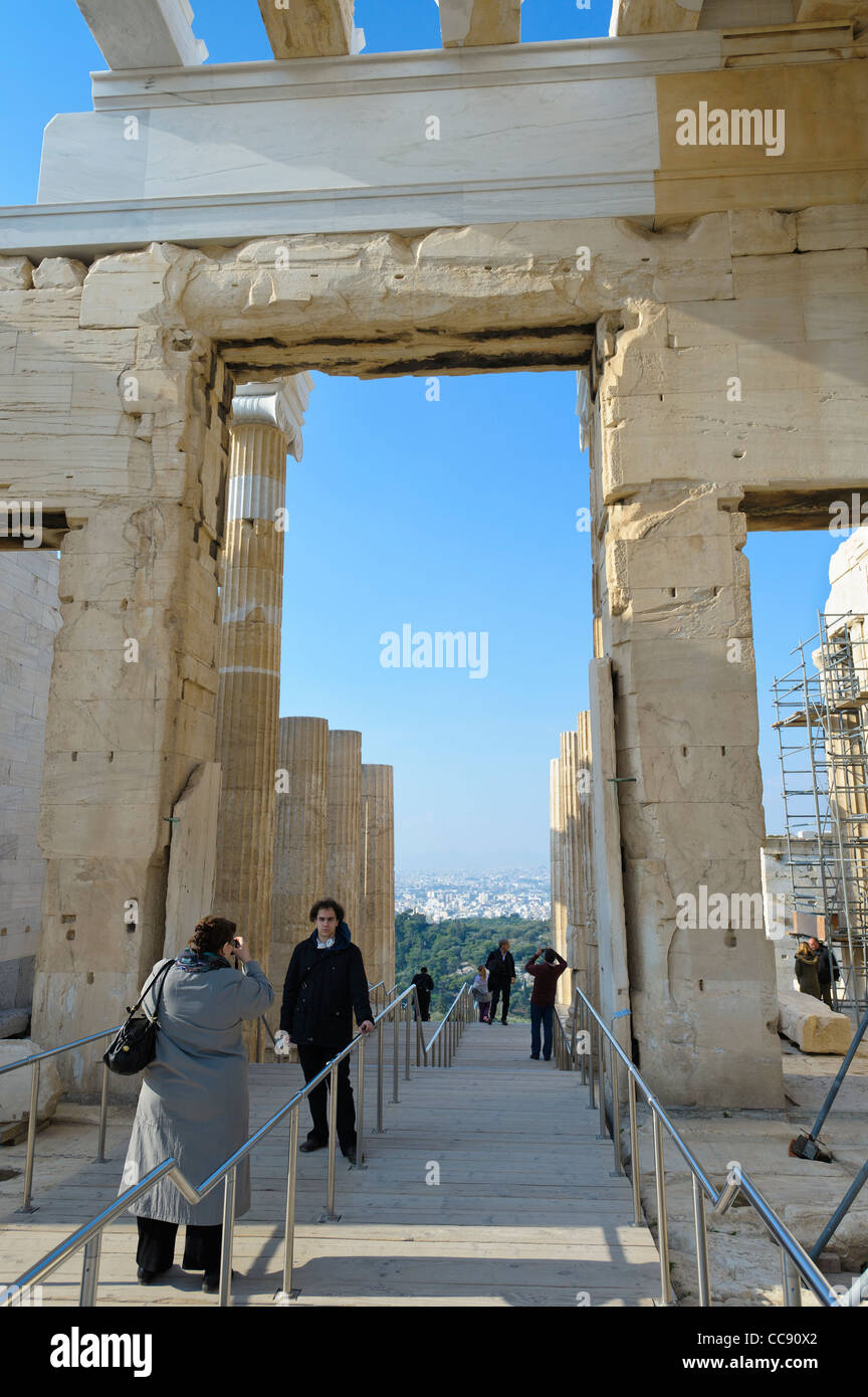 Acropoli di Atene, Grecia, Europa Foto Stock