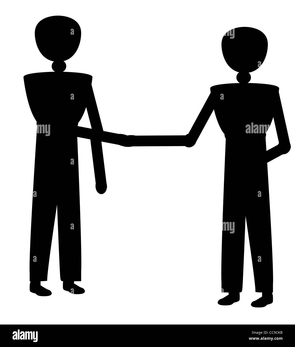 Imprenditore facendo una trattativa Foto Stock