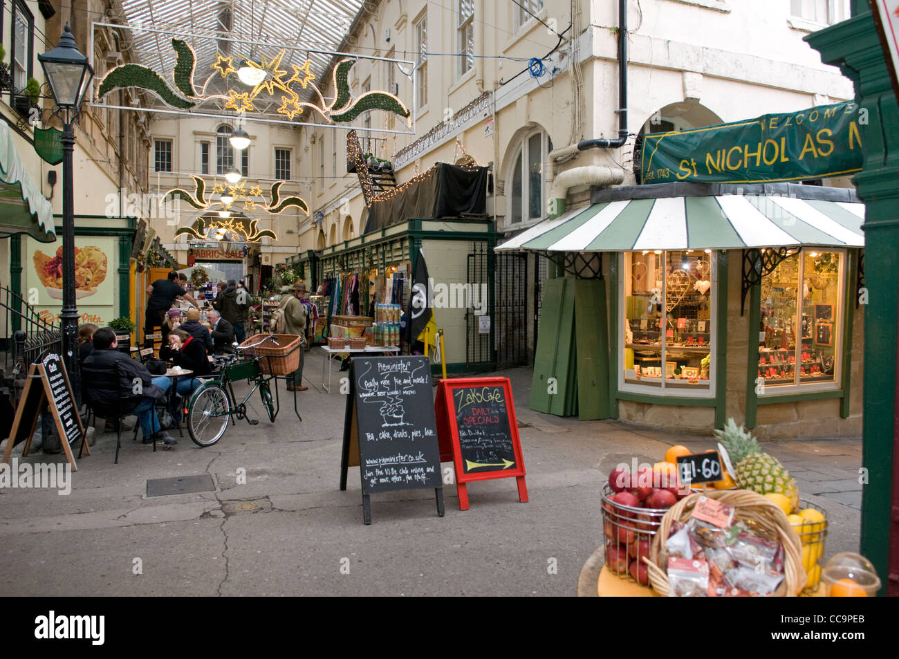 St Nicholas Market ,Bristol, Regno Unito Foto Stock