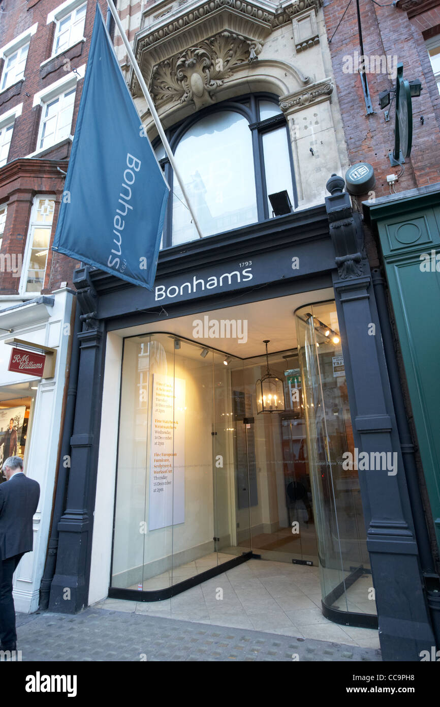 Bonhams auction house bond street Londra Inghilterra Regno Unito Regno Unito Foto Stock