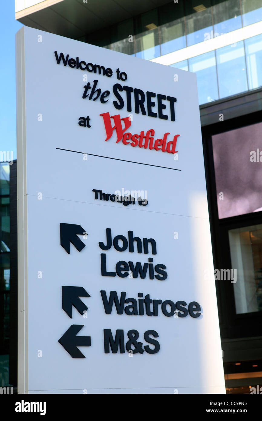 Regno Unito Londra est westfield stratford city Foto Stock