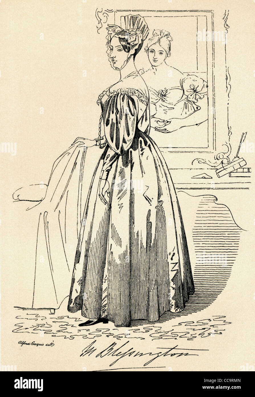 Marguerite Gardiner, contessa di Blessington, 1789 - 1849. Il romanziere irlandese. Foto Stock