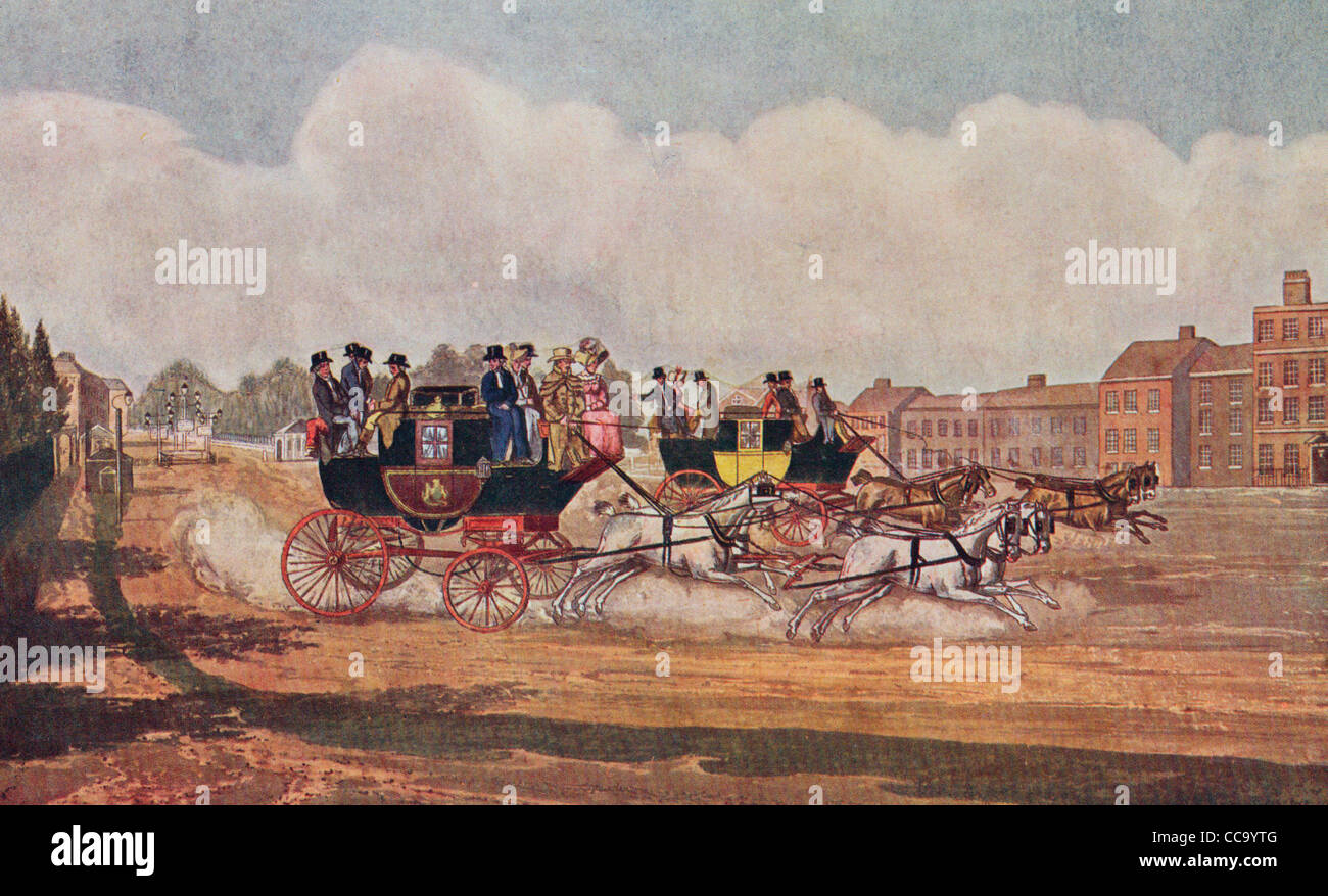 La Oxford e opposizione allenatori Foto Stock