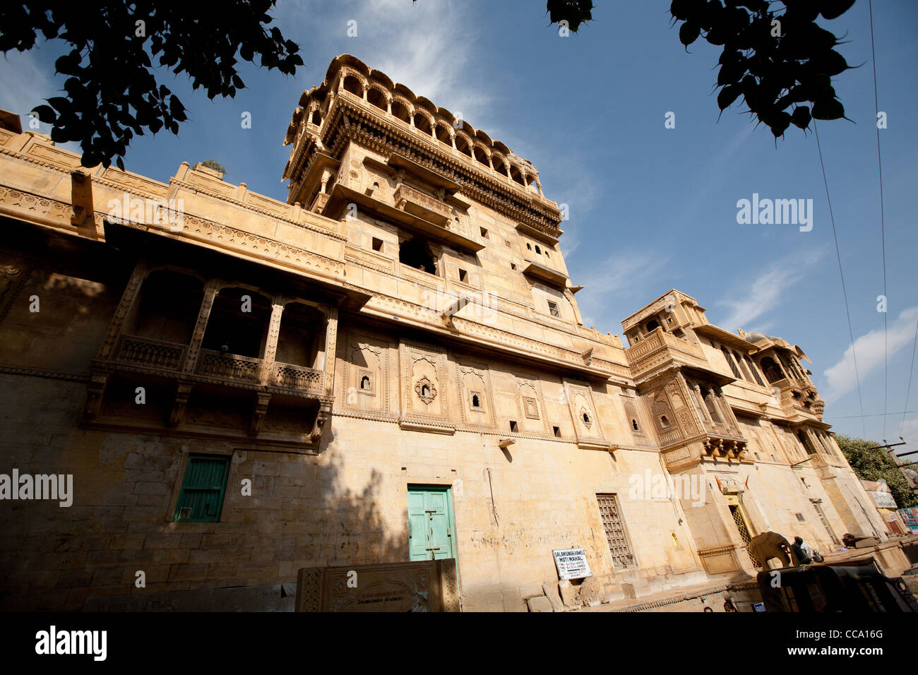 Il XVIII secolo Salim Singh Ki Haveli, in Jaisalmer, Rajasthan, India. Foto Stock