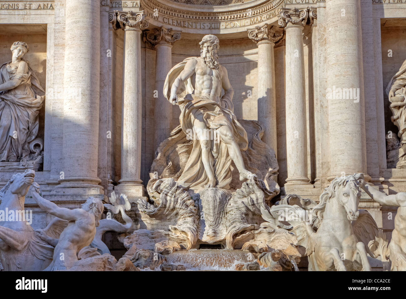 Fontana di Trevi a Roma Foto Stock