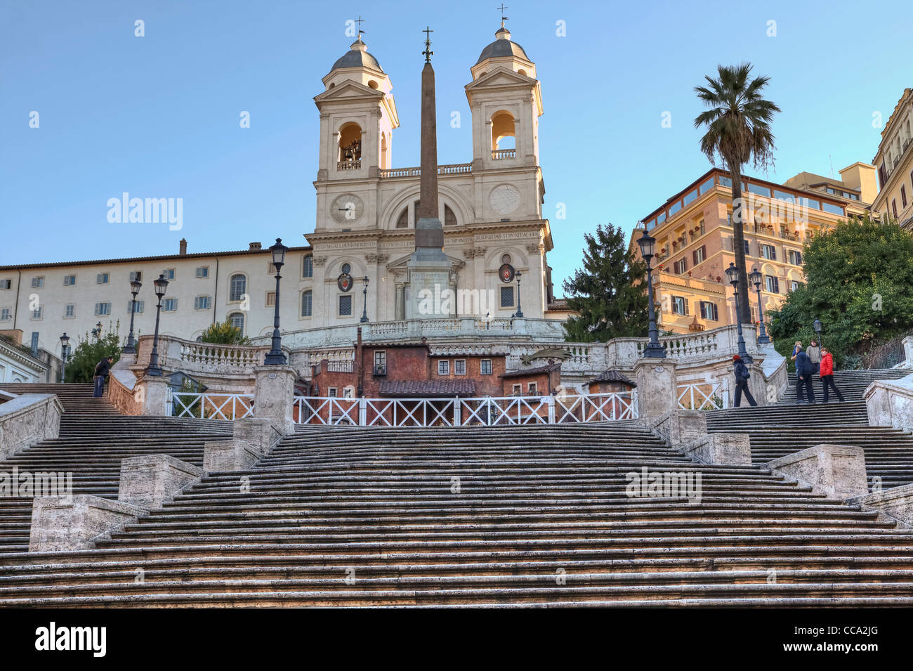 Scalinata di piazza di Spagna a Roma Foto Stock