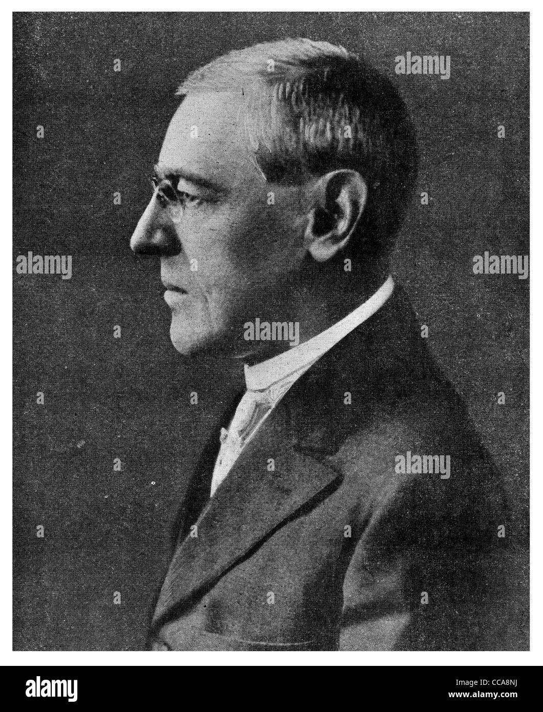1918 Thomas Woodrow Wilson visitare la Francia Dec terzo presidente degli Stati Uniti, Premio Nobel per la pace Foto Stock