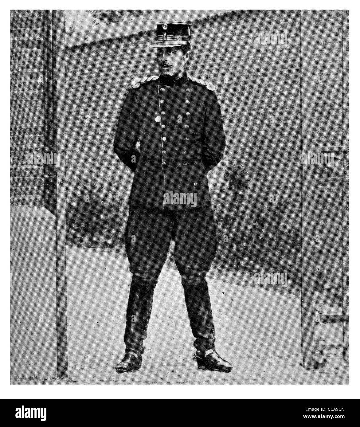 L eroe belga di belgi 1914 Re Alberto I uniforme militare Royalty Royal Monarch Belgio Foto Stock