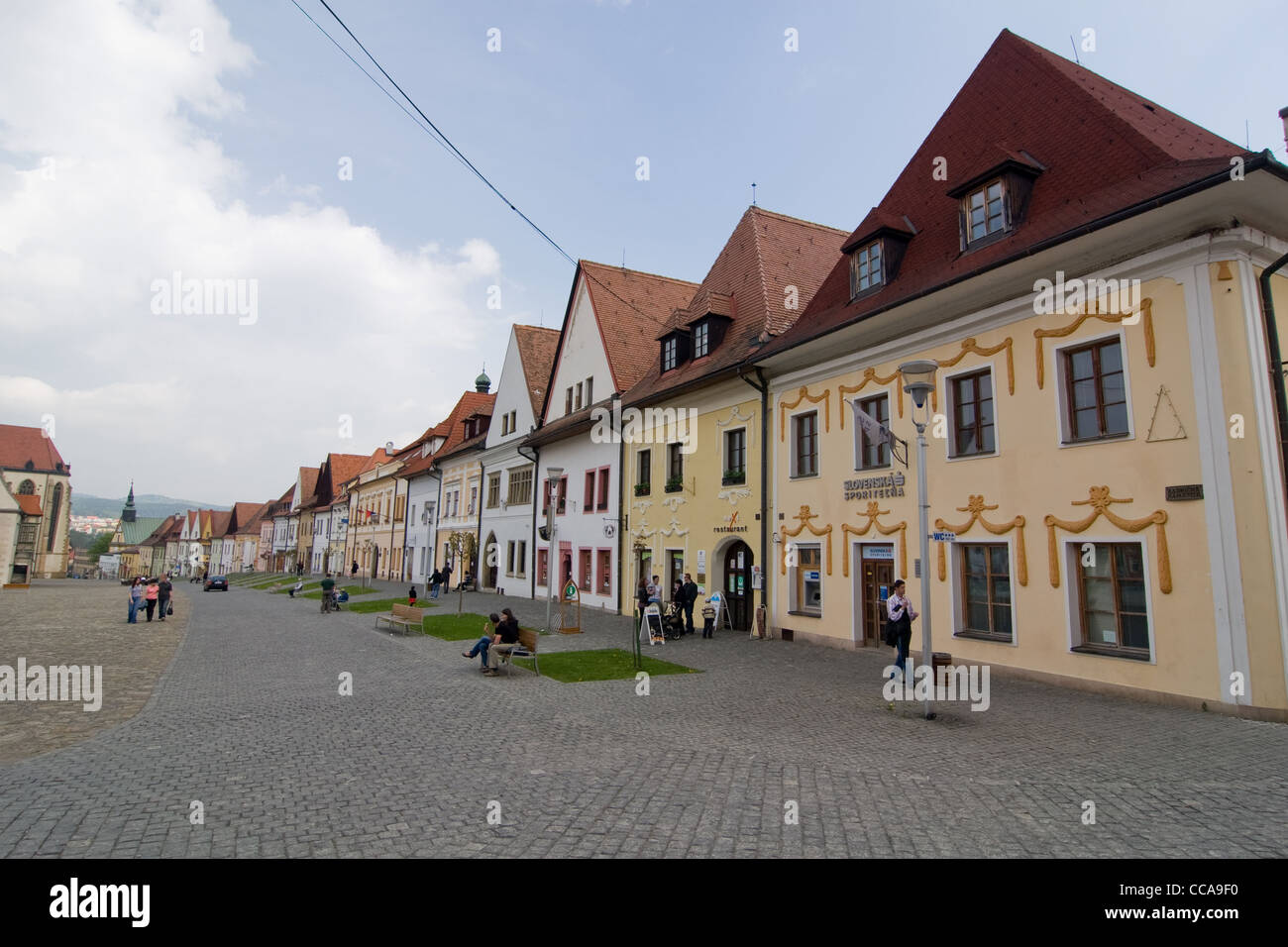 Piazza principale, Bardejov city, Slovacchia Foto Stock