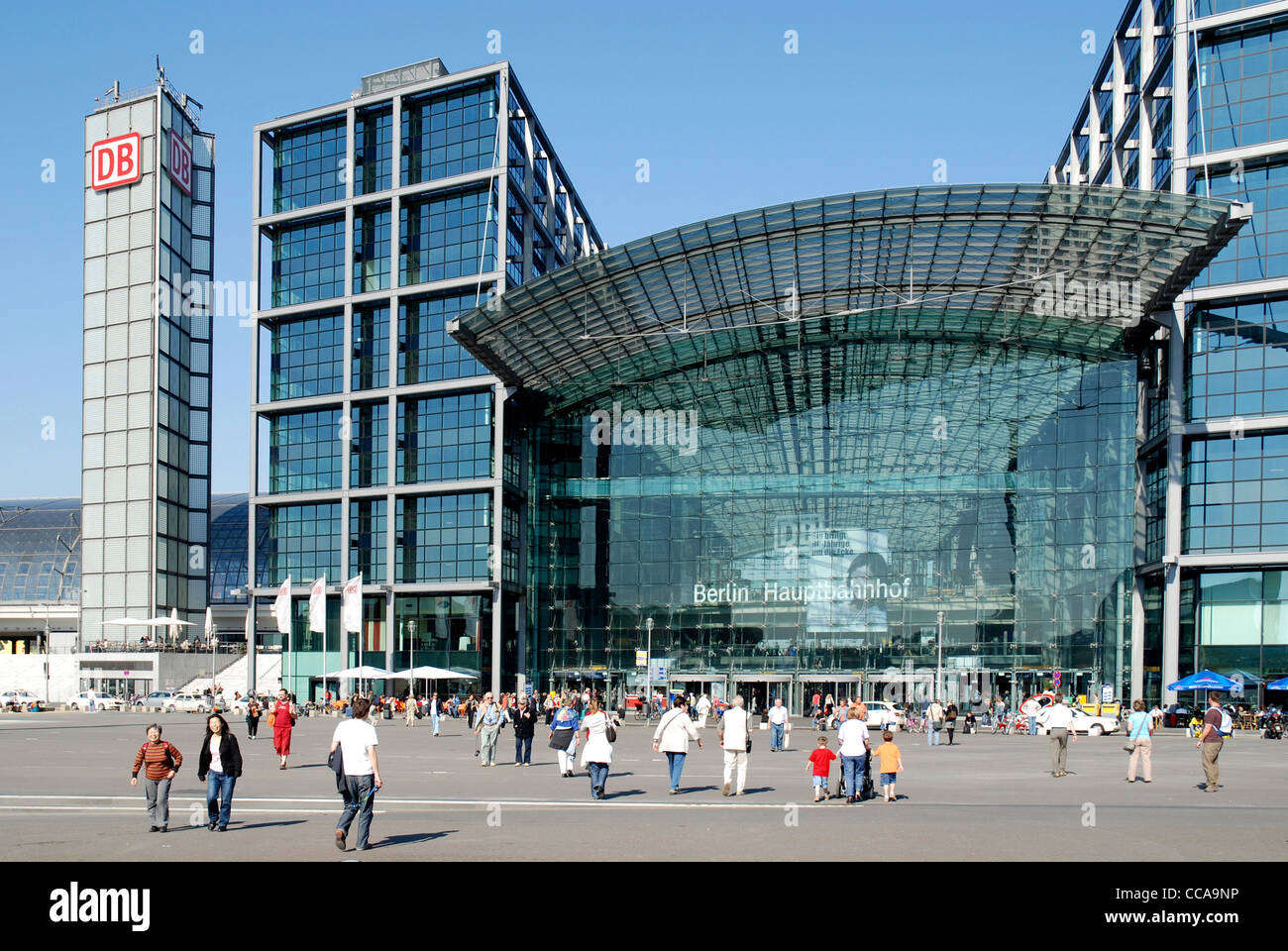 Stazione ferroviaria centrale di Berlino. Foto Stock