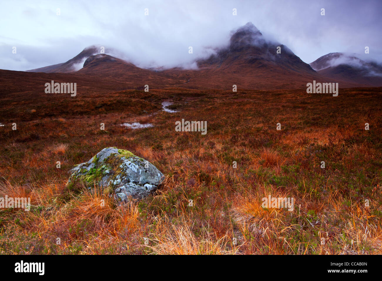 Srón na Créise in Glencoe Scozia alla testa della strada a Glen Etive . Foto Stock