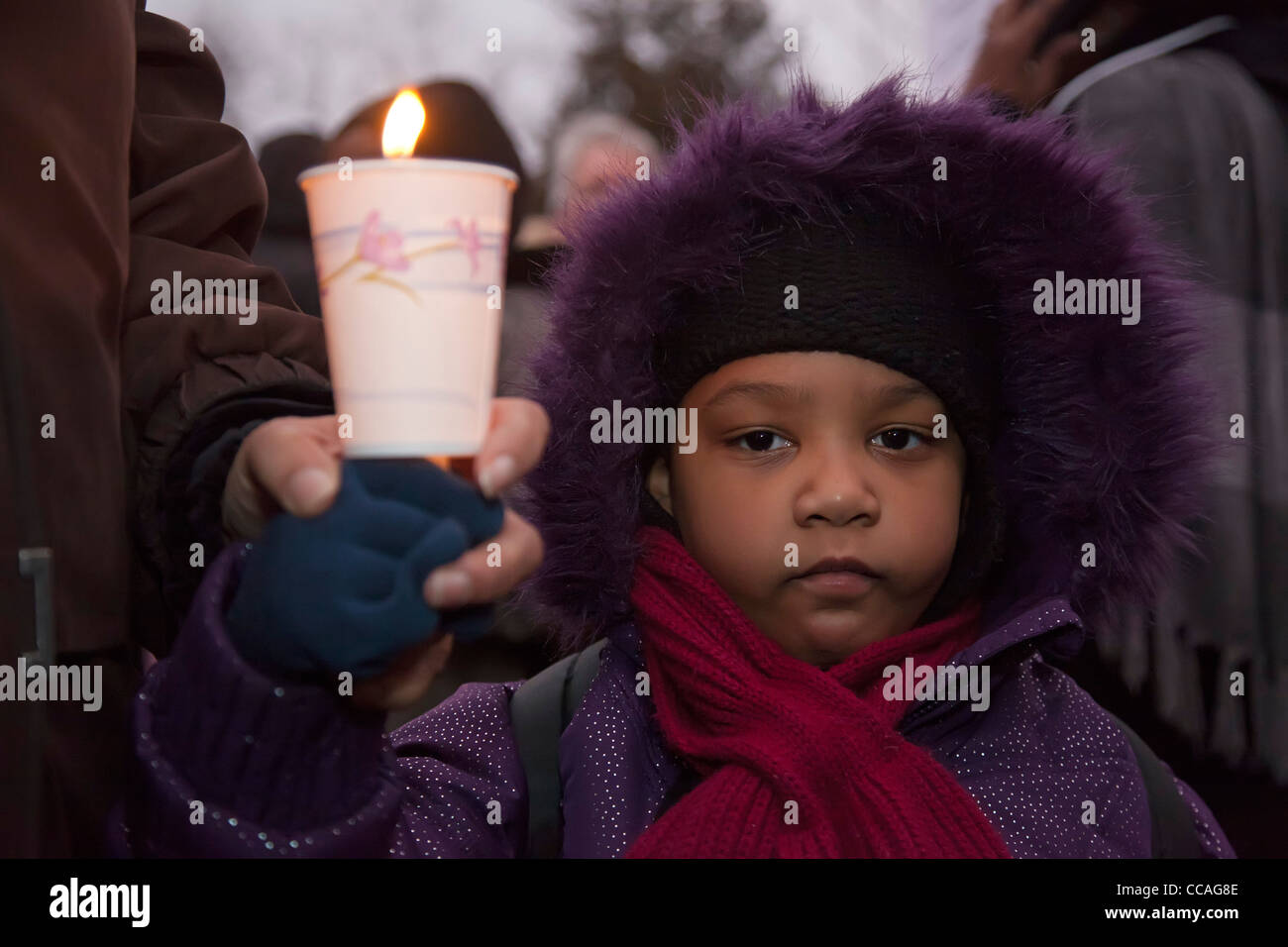 Michigan residenti protesta finanziari di emergenza legge Manager Foto Stock