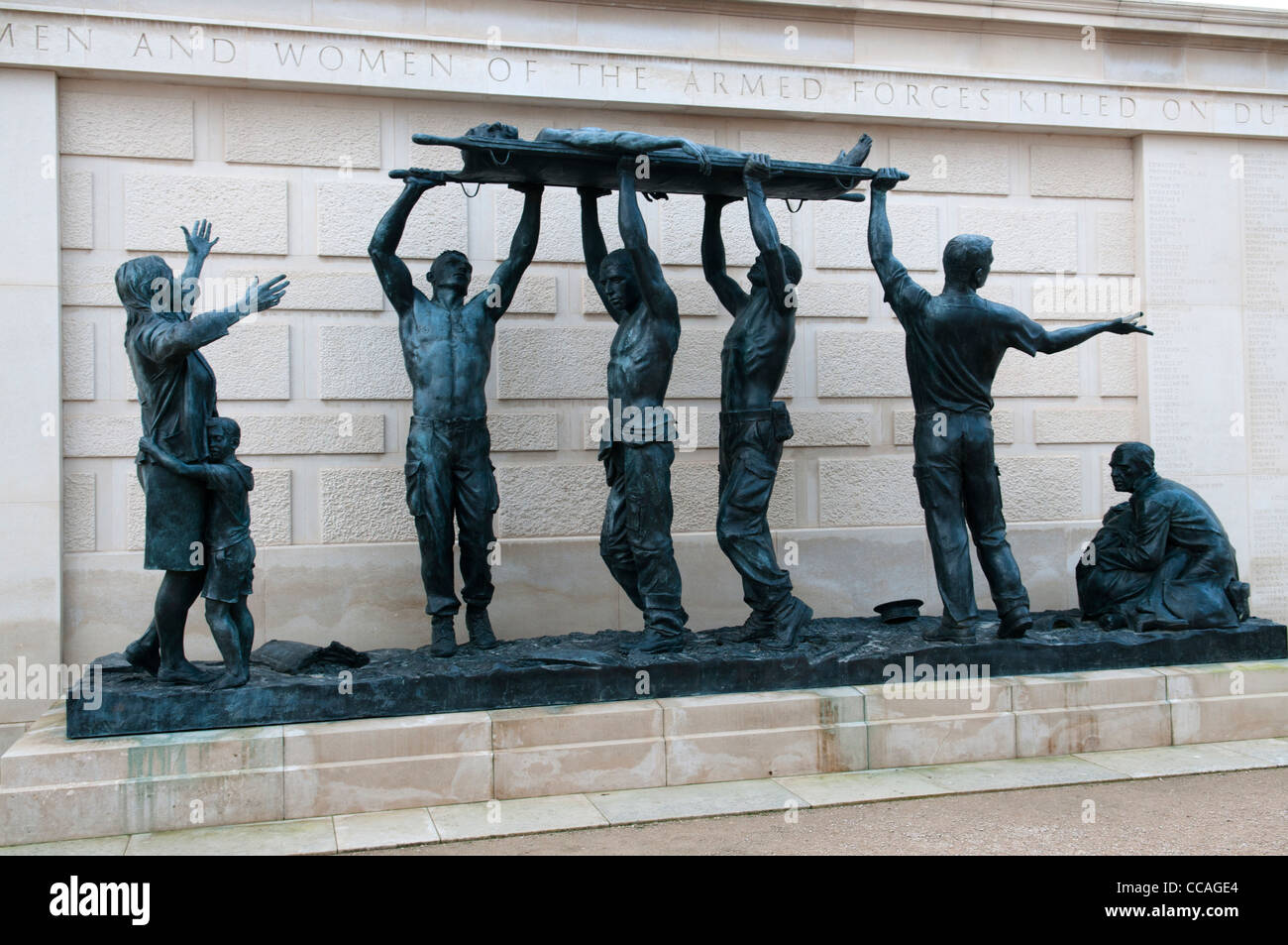 Forze armate Memorial presso il National Memorial Arboretum Foto Stock