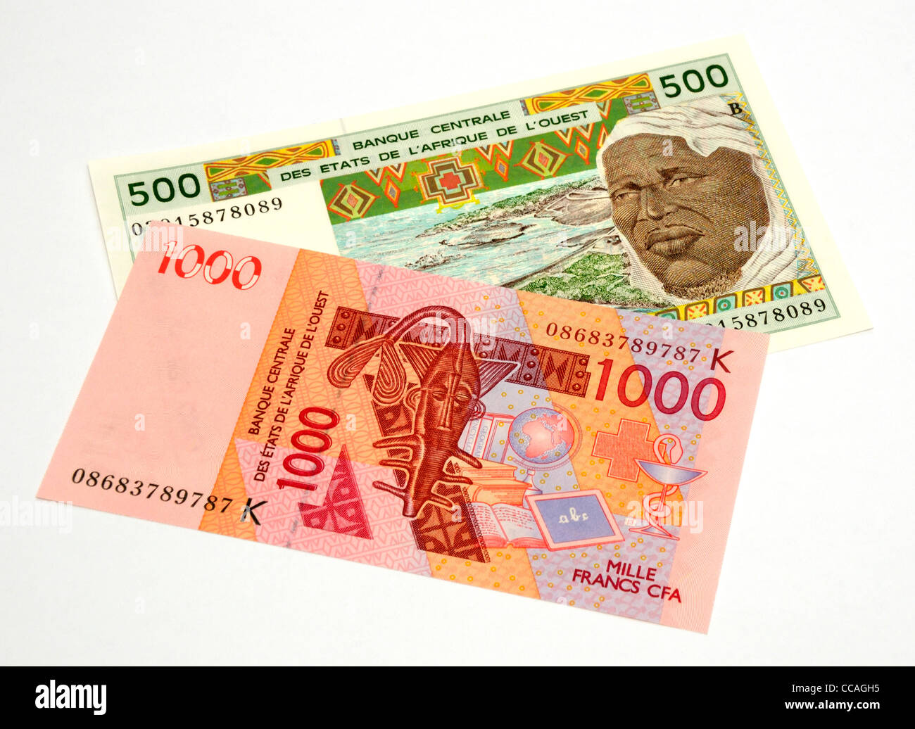 West African banconote. Foto Stock