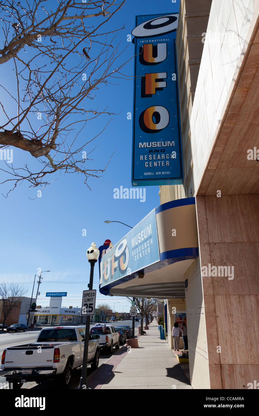 UFO Museo e Centro di ricerca a Roswell, New Mexico Foto Stock