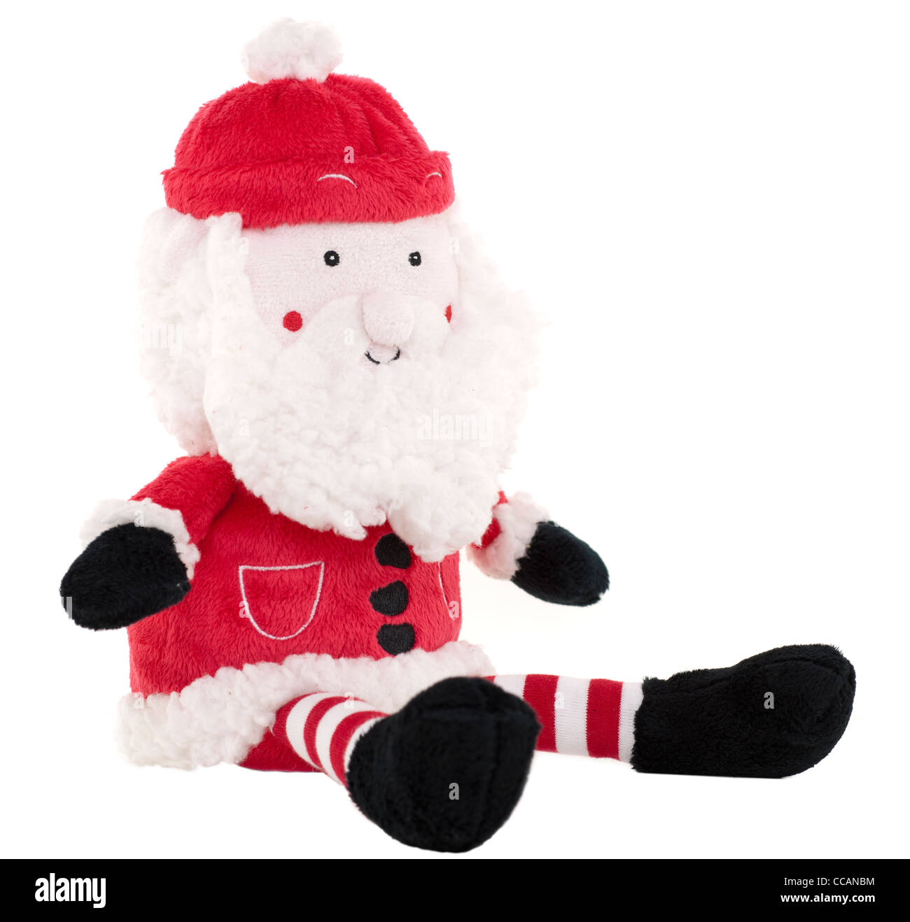 Babbo Natale morbido peluche Foto Stock