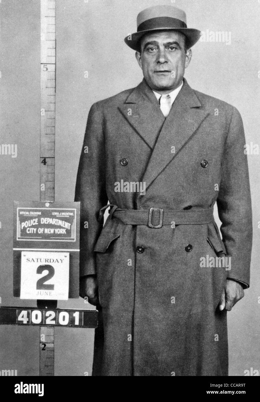 VITO 'DSU VITO" genovese (1897-1969) Italiano-nato noi mobster fotografata da NYPD nel 1945 Foto Stock