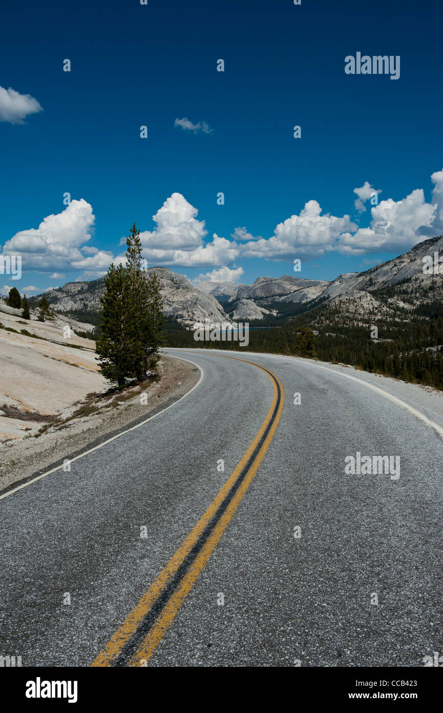 Tioga Pass. Parco Nazionale di Yosemite. In California. Stati Uniti d'America Foto Stock